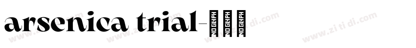 arsenica trial字体转换